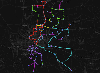 Region 10 Fiber 10 Network map